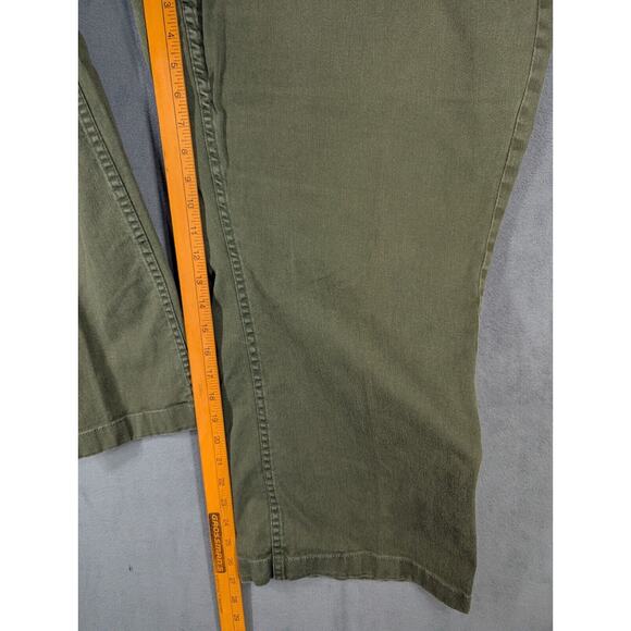 Coldwater Creek Natural Fit Capri Denim Jeans Womens 24 Green Straight High Rise - Picture 7 of 13